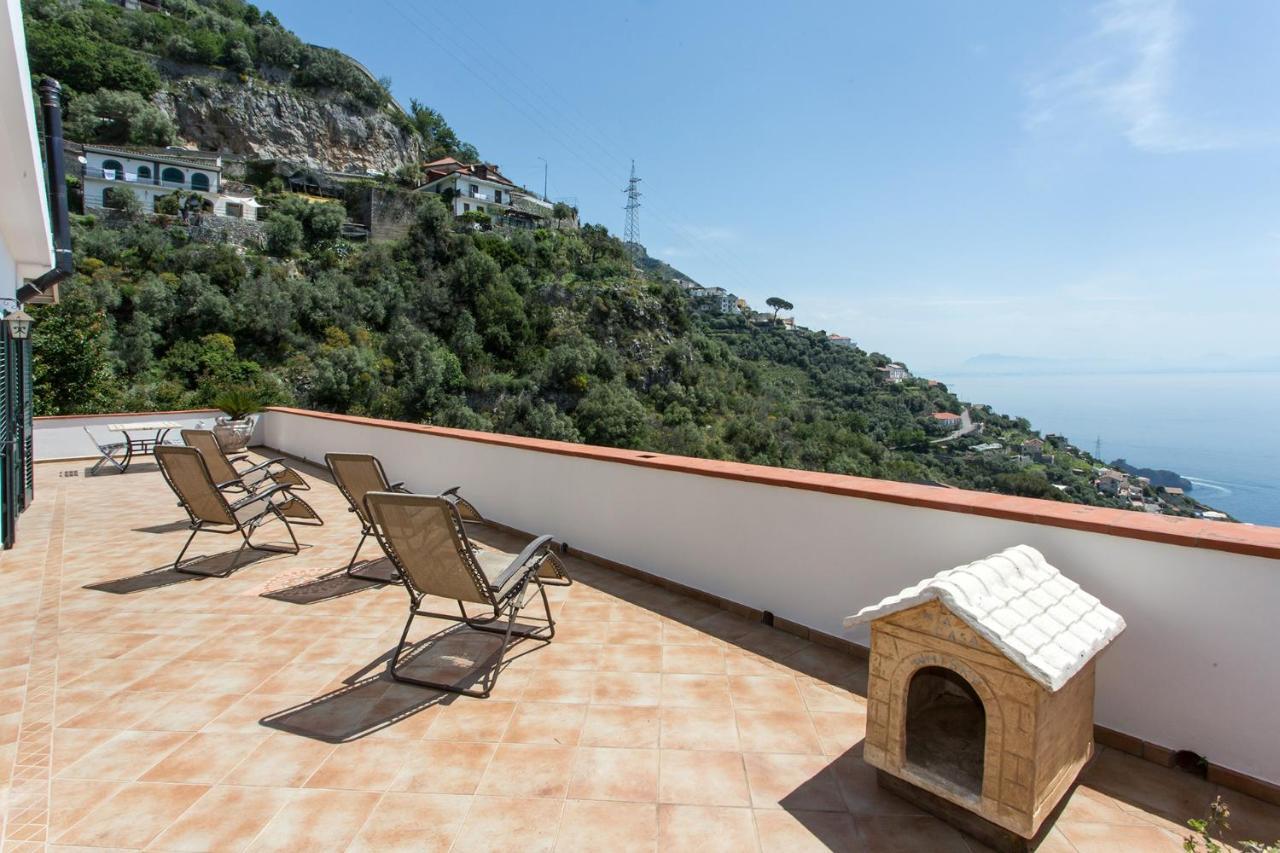 "Casalena" Villa A Furore Amalfi Coast Con Grande Terrazzo E Vista Sul Mare Экстерьер фото